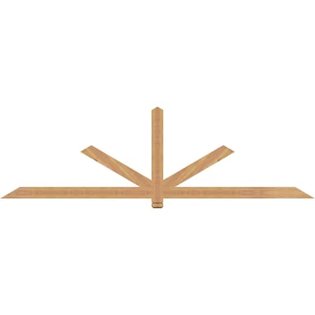 Ekena Millwork Kennewick Timber Gable Bracket, Western Red Cedar, 96"W x 28"H x 1 1/2"D x 3 1/2"F, 7/12 Pitch GBW096X28X0204KEN00SWR